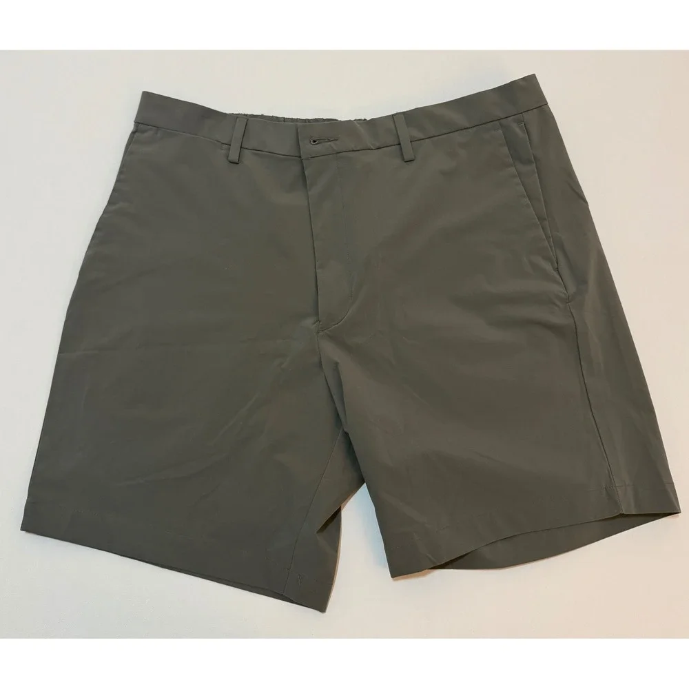 Polo Ralph Lauren Mens Straight Fit Performance Shorts Gray Size 36